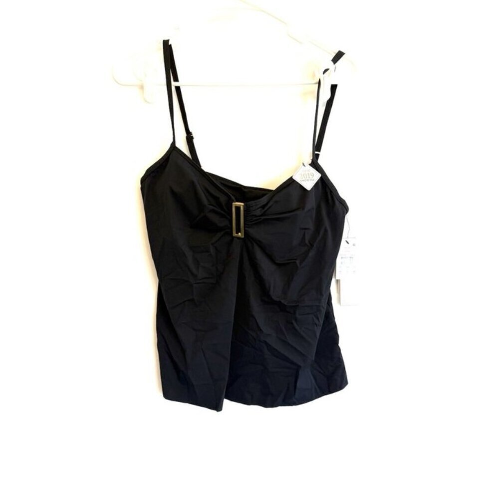 Amoressa Women’s Black Under Underwire Tankini Top Size 8